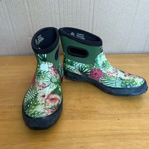 Floral Rain Boots
